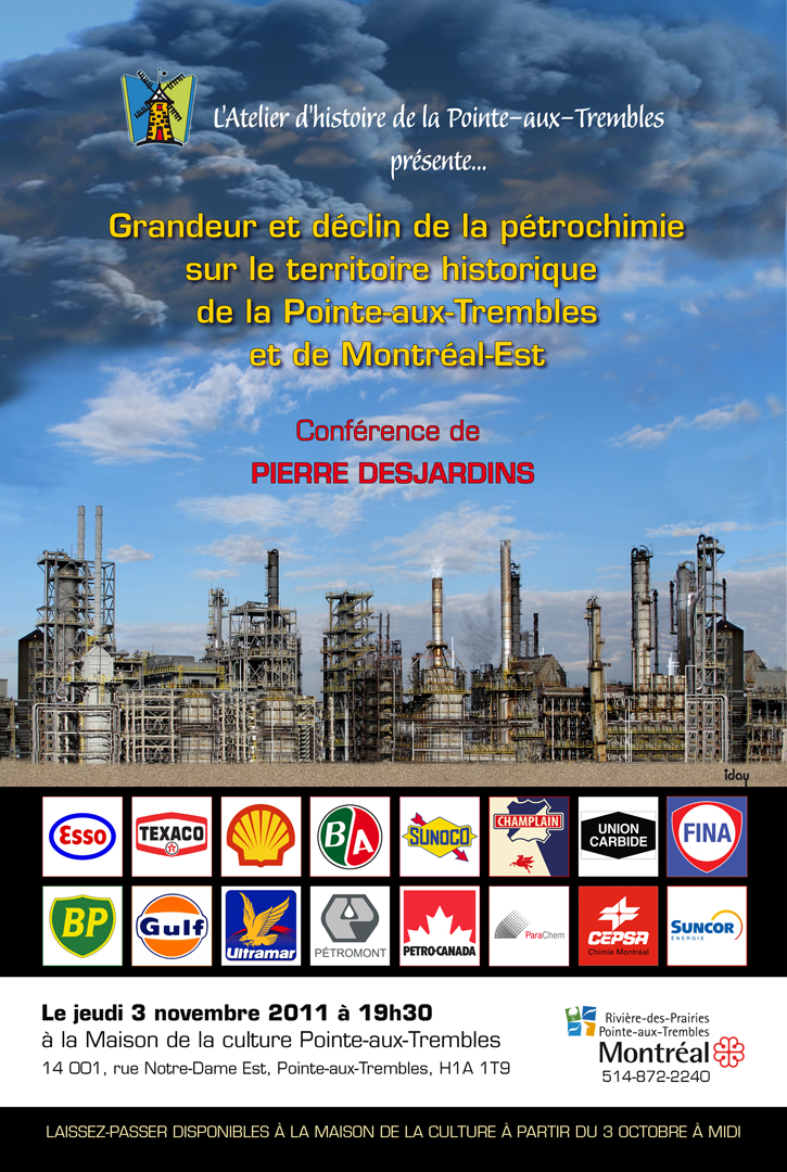 Grandeur et déclin de la pétrochimie sur le territoire historique de la Pointe-aux-Trembles et de Montréal-Est